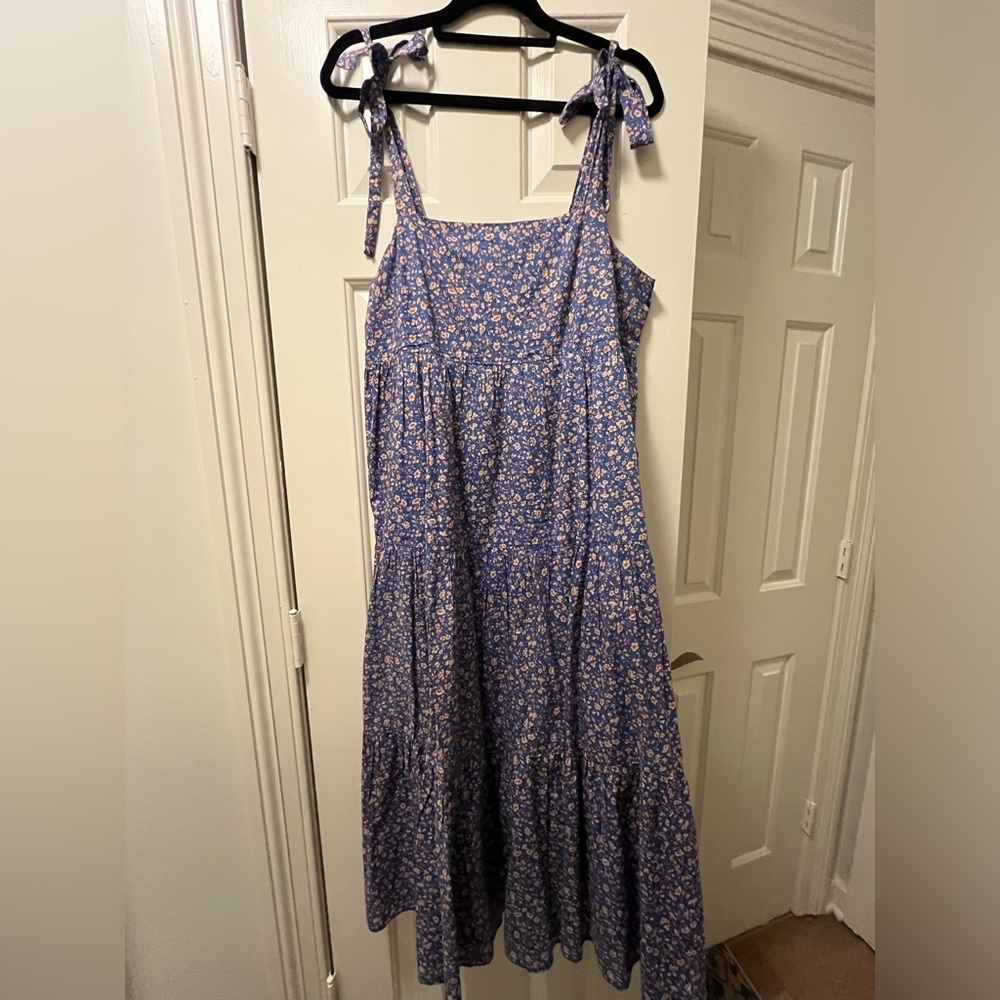 Madewell Tie Strap midi dress